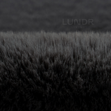 MJUK RUND – Fluffy Rond Vloerkleed Graphite