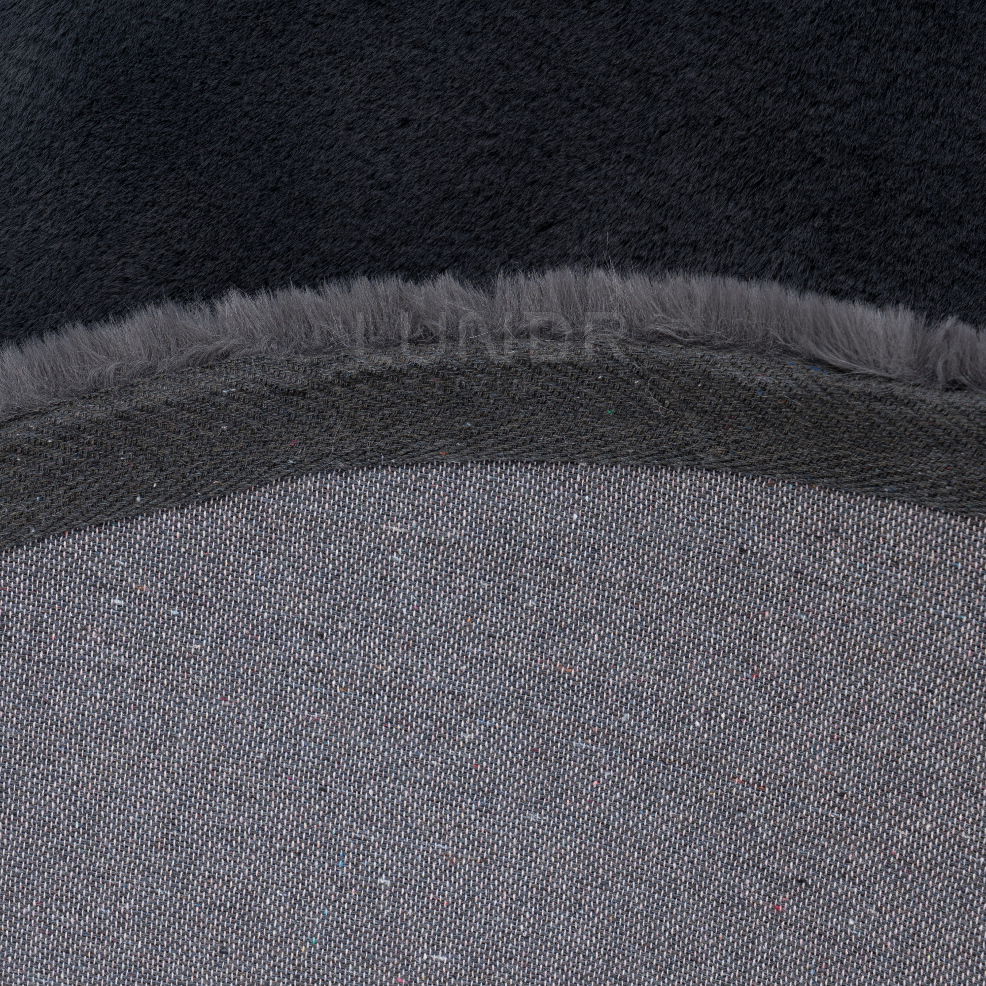 MJUK RUND – Fluffy Rond Vloerkleed Graphite