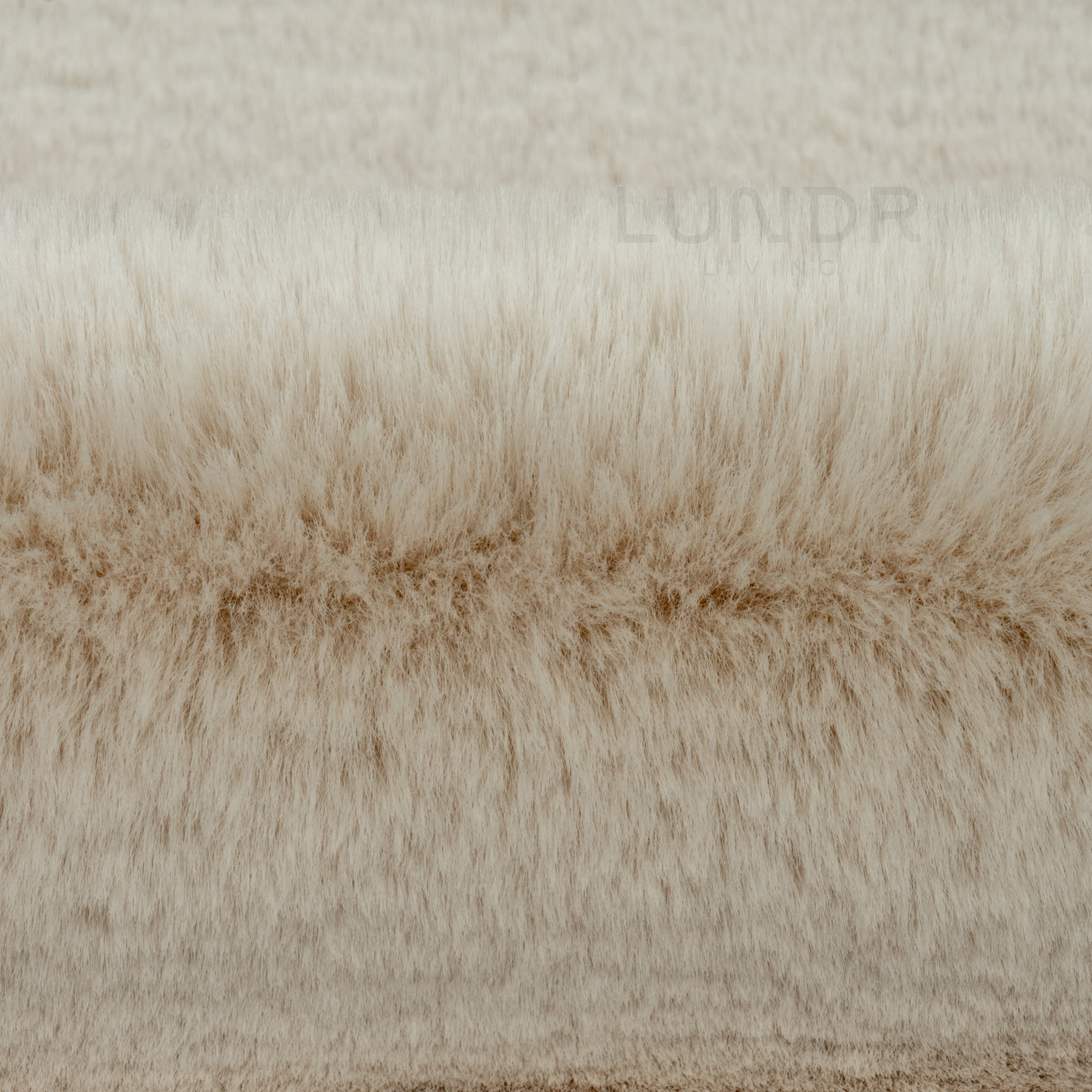 MJUK RUND – Fluffy Rond Vloerkleed Ivory