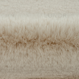 MJUK RUND – Fluffy Rond Vloerkleed Ivory
