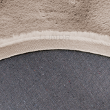 MJUK RUND – Fluffy Rond Vloerkleed Light Taupe