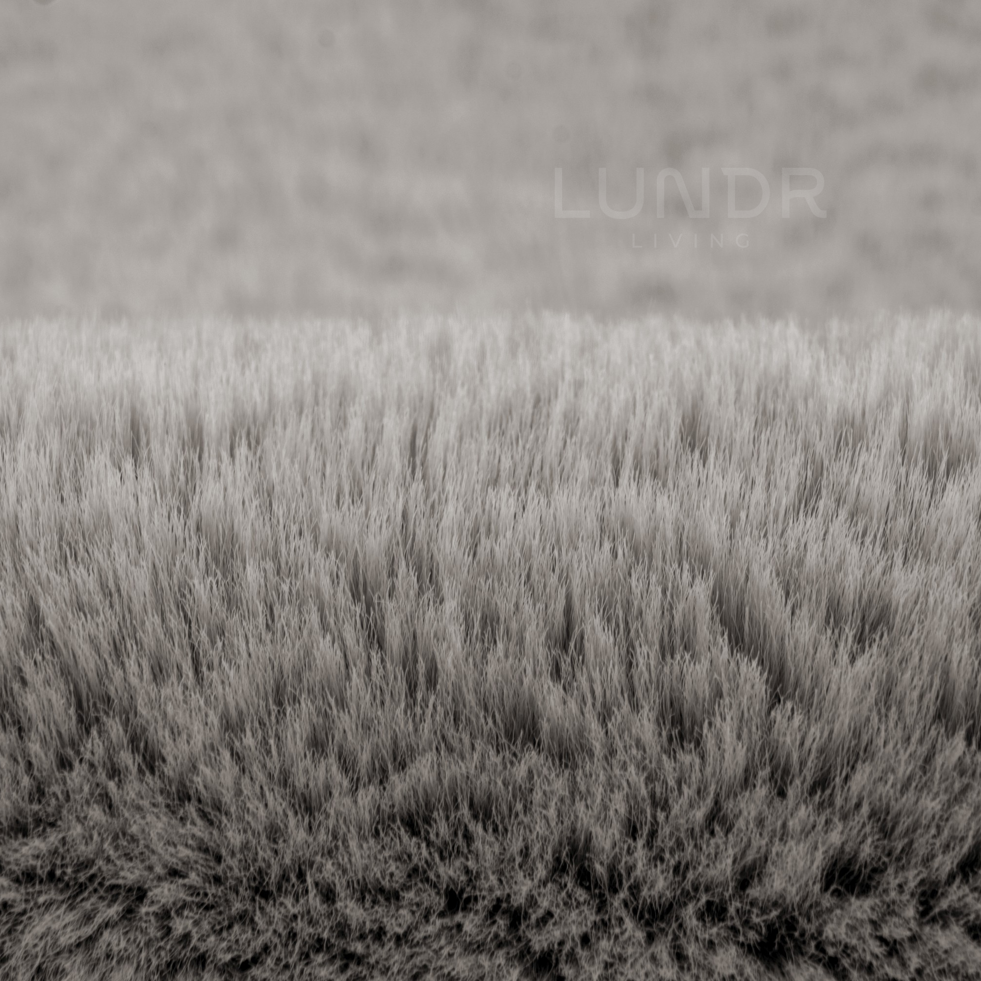 MJUK RUND – Fluffy Rond Vloerkleed Silver