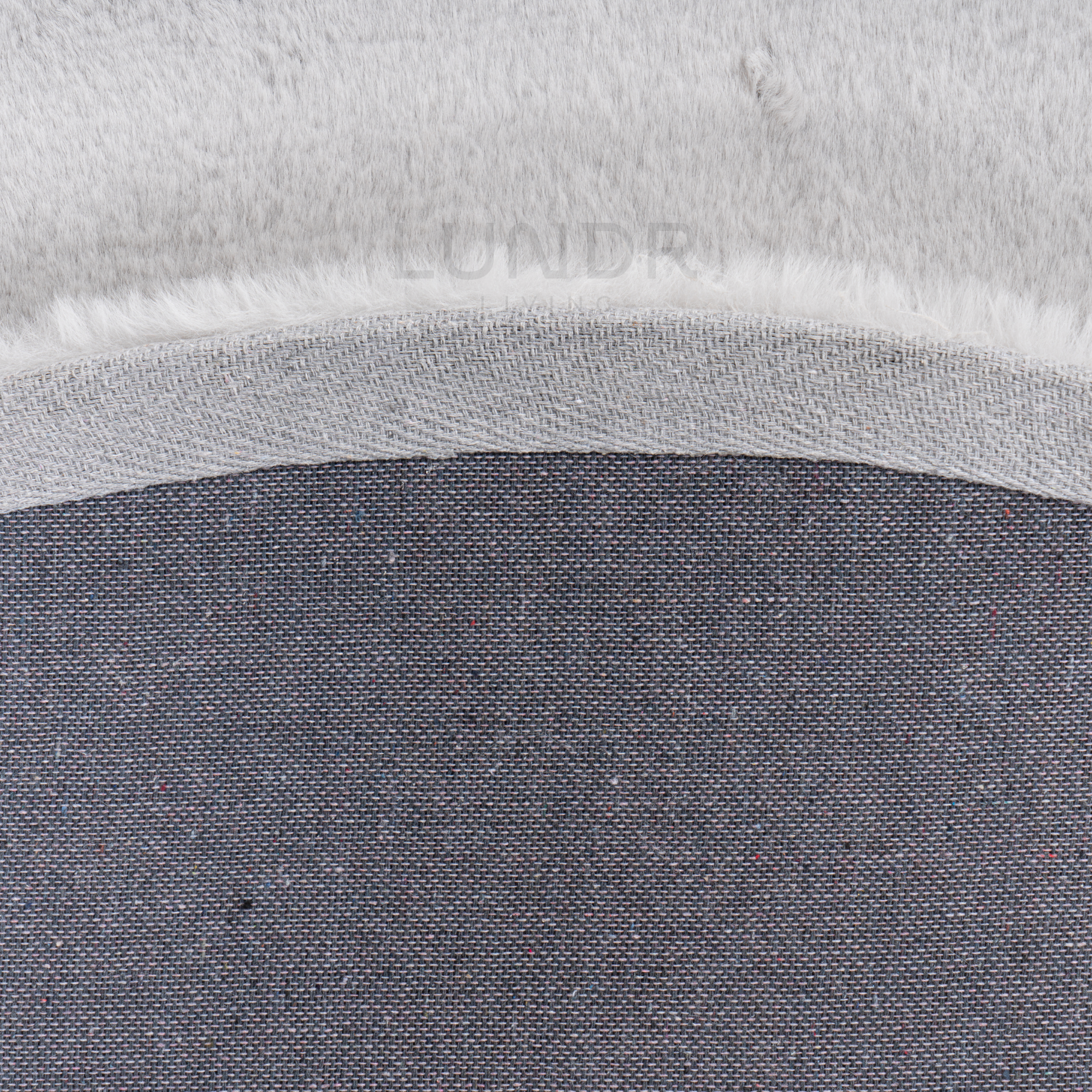 MJUK RUND – Fluffy Rond Vloerkleed Silver