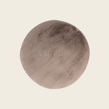 MJUK RUND – Fluffy Rond Vloerkleed Taupe