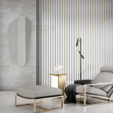 LYRA – 3D Wandpanelen Kunststof – Grijs 270×12 cm