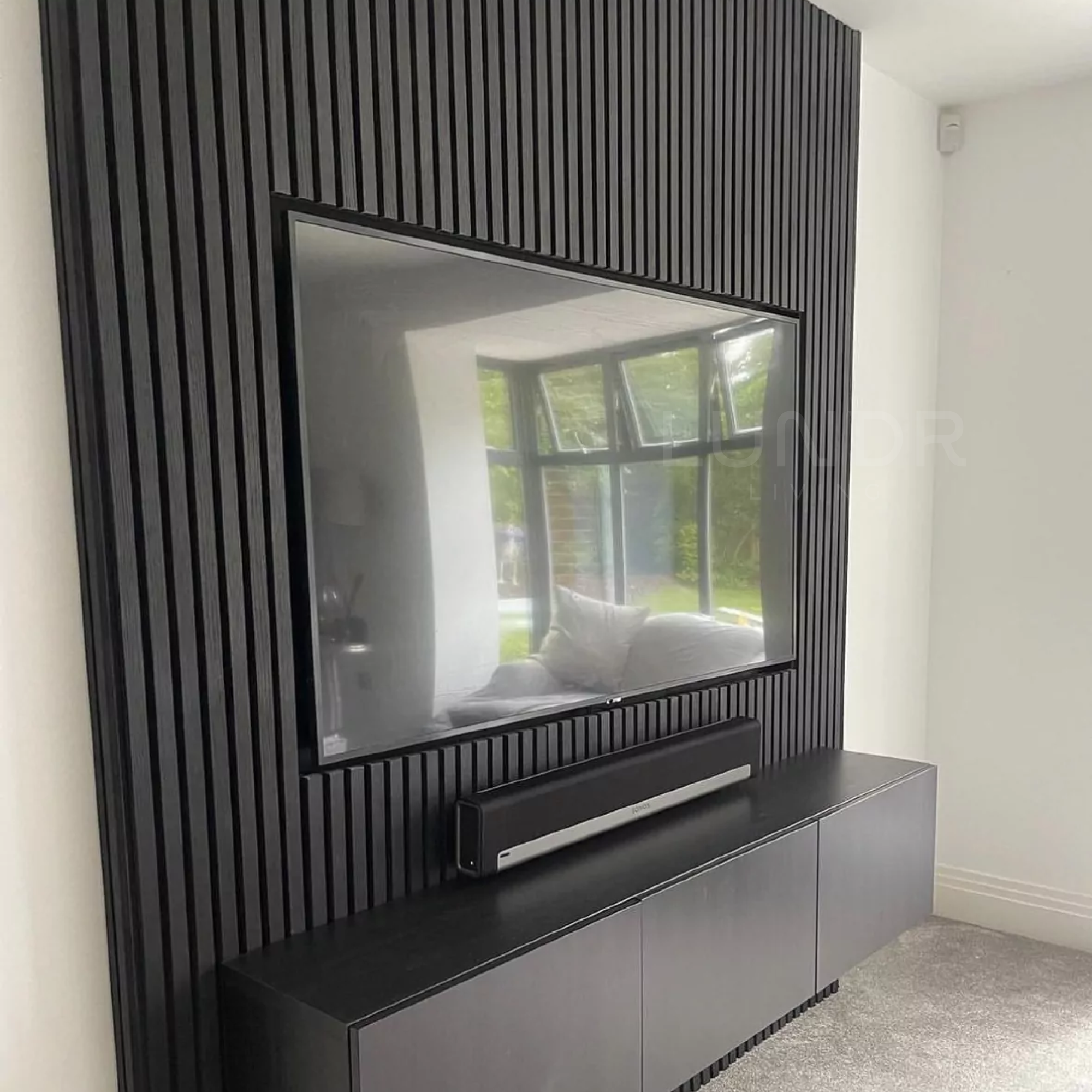 ASKA – Akoestische panelen - Eiken Zwart 280x60 cm
