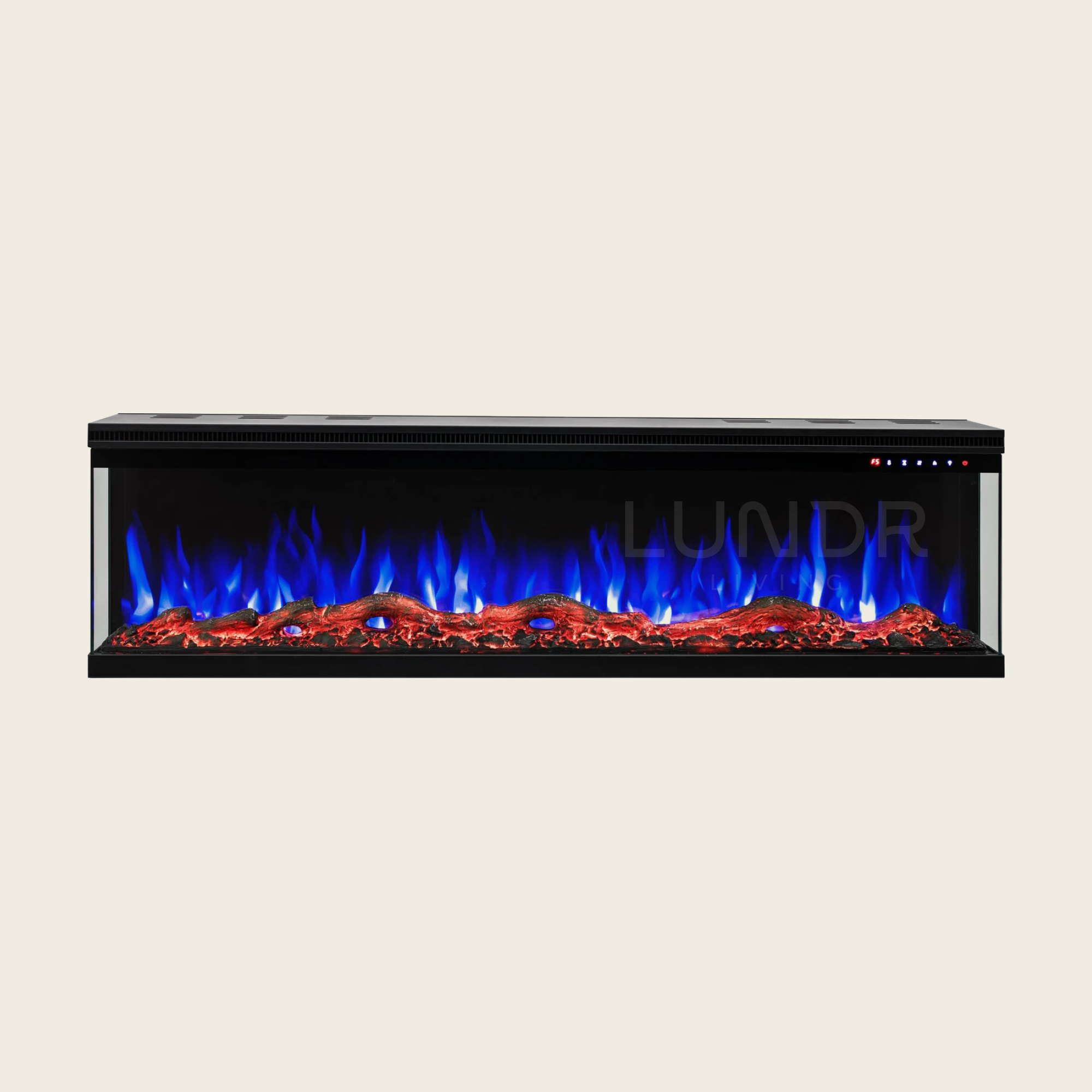 LUMI – Elektrische Sfeerhaard – 72 inch – 182 cm - 3-Zijdige Inbouwhaard - 3D Vlameffect