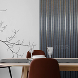 LYRA – 3D Wandpanelen Kunststof – Antraciet 270×12 cm