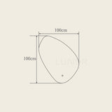 LUND – Organische Spiegel met LED-verlichting