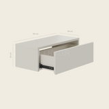 LUND – Halfronde Spiegelkast Beige