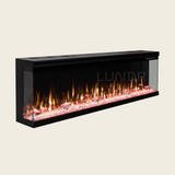 LUMI – Elektrische Sfeerhaard – 72 inch – 182 cm - 3-Zijdige Inbouwhaard - 3D Vlameffect