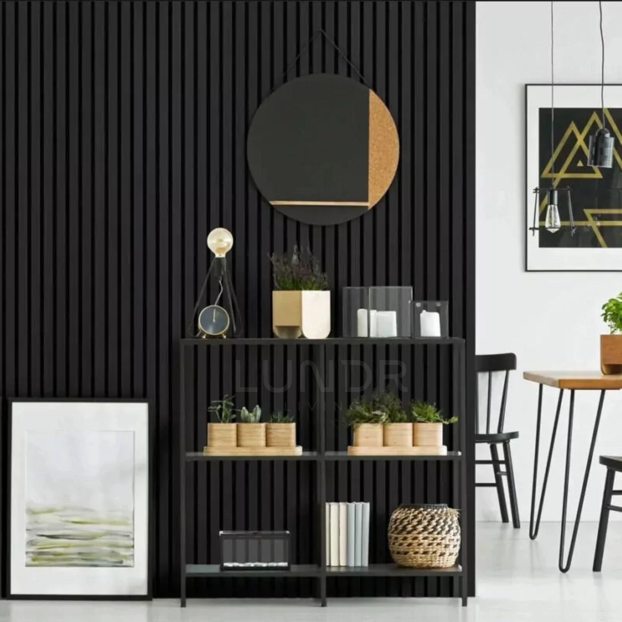 ASKA – Akoestische panelen - Eiken Zwart 280x60 cm
