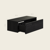 OSLO – Zwevende kast 60x26x20 cm - Zwart