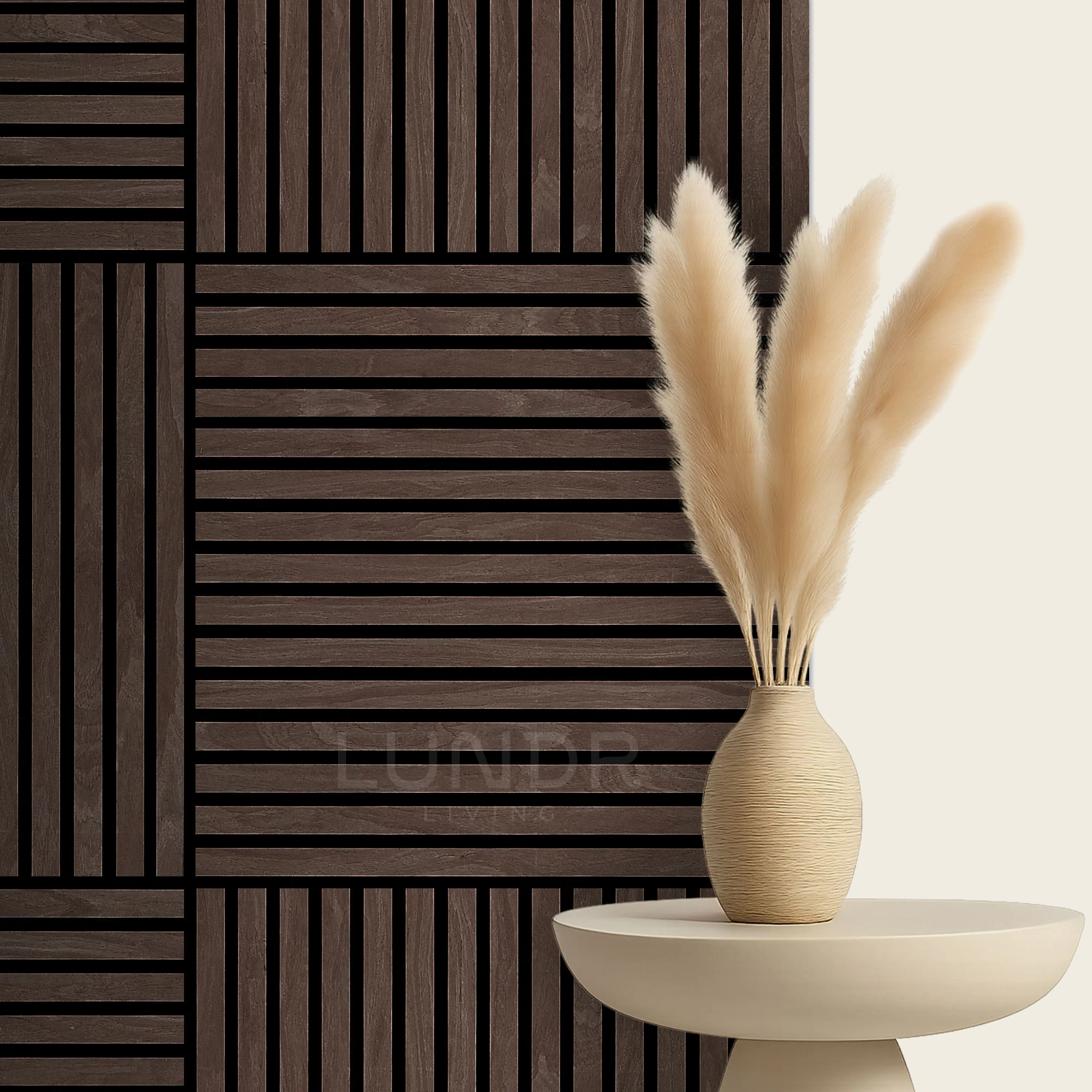 ASKA – Akoestische panelen - Eiken Dark Walnoot 60x60 cm