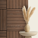 ASKA – Akoestische panelen - Eiken Mokka 60x60 cm