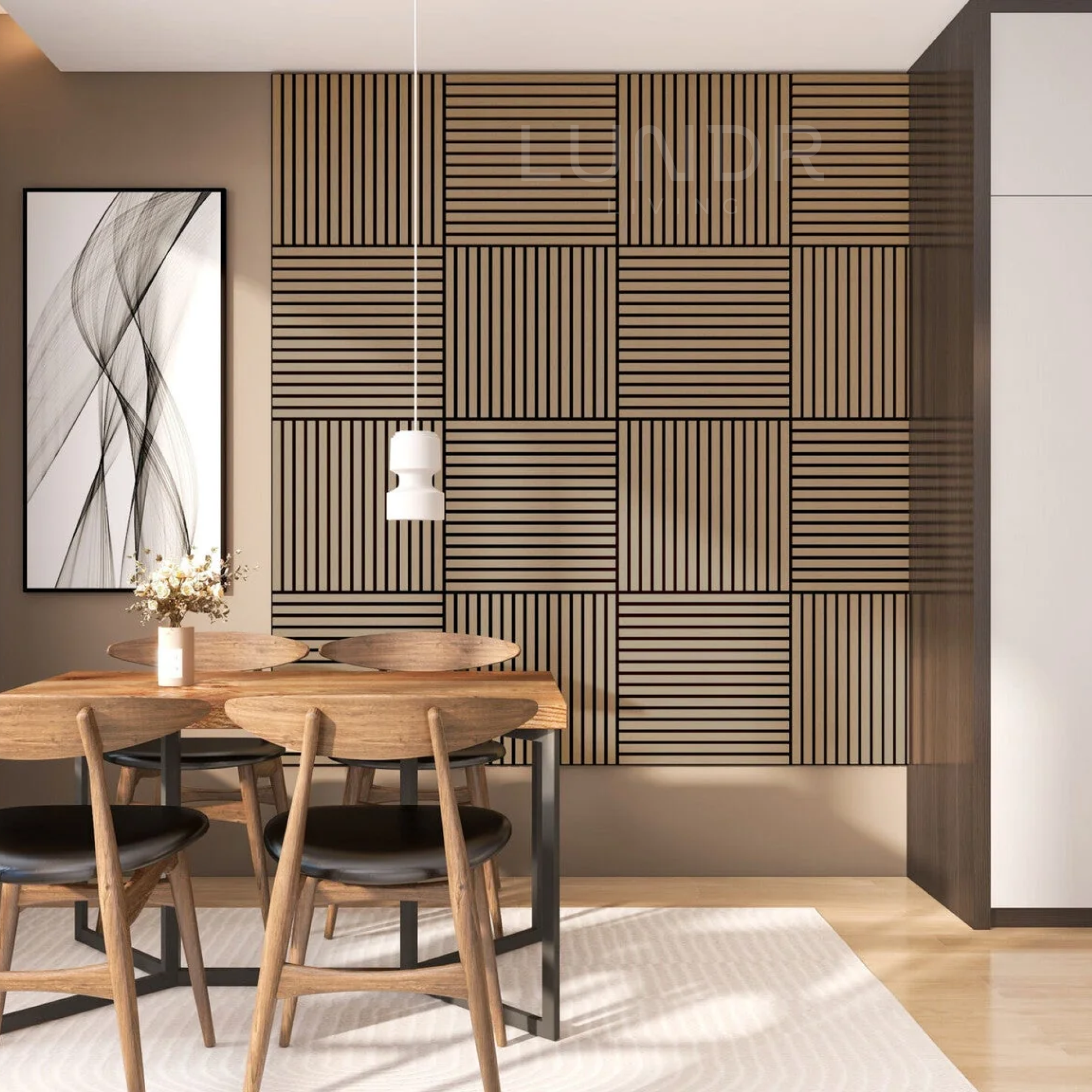 ASKA – Akoestische panelen - Eiken Naturel 60x60 cm