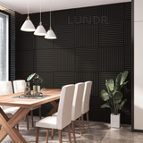 ASKA – Akoestische panelen - Eiken Zwart 60x60 cm