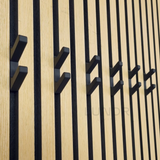 LUND – Dubbele Wandhaak - Zwart - Akoestische wandpanelen