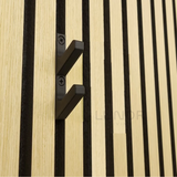 LUND – Dubbele Wandhaak - Zwart - Akoestische wandpanelen