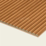 VELORA Brushed - Akoestisch Suede Wandpaneel 280×60 cm – Cognac