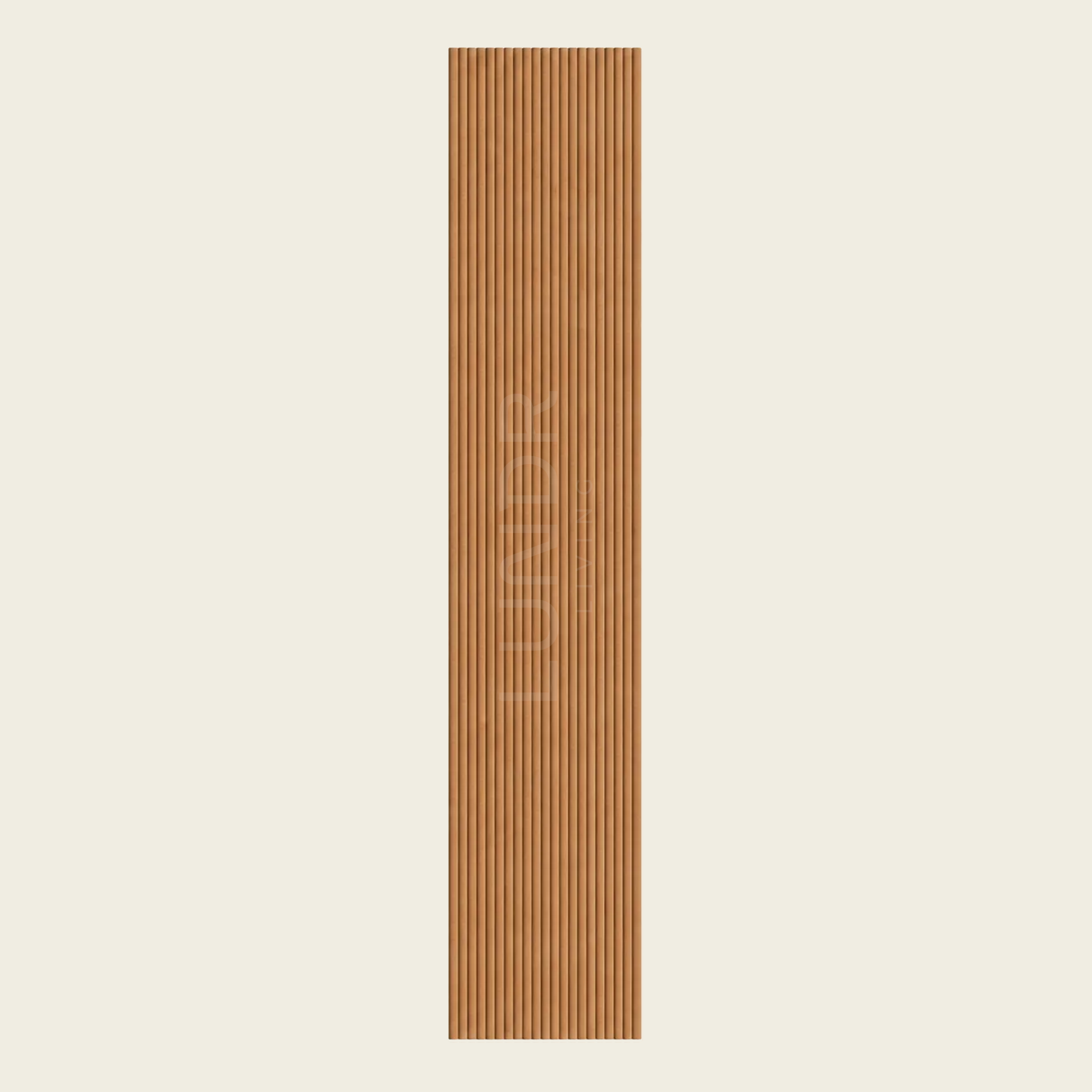 VELORA Brushed - Akoestisch Suede Wandpaneel 280×60 cm – Cognac