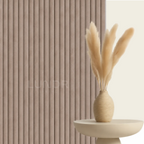 VELORA Brushed - Akoestisch Suede Wandpaneel 280×60 cm – Espresso