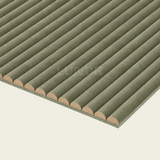 VELORA Brushed - Akoestisch Suede Wandpaneel 280×60 cm – Olive Green