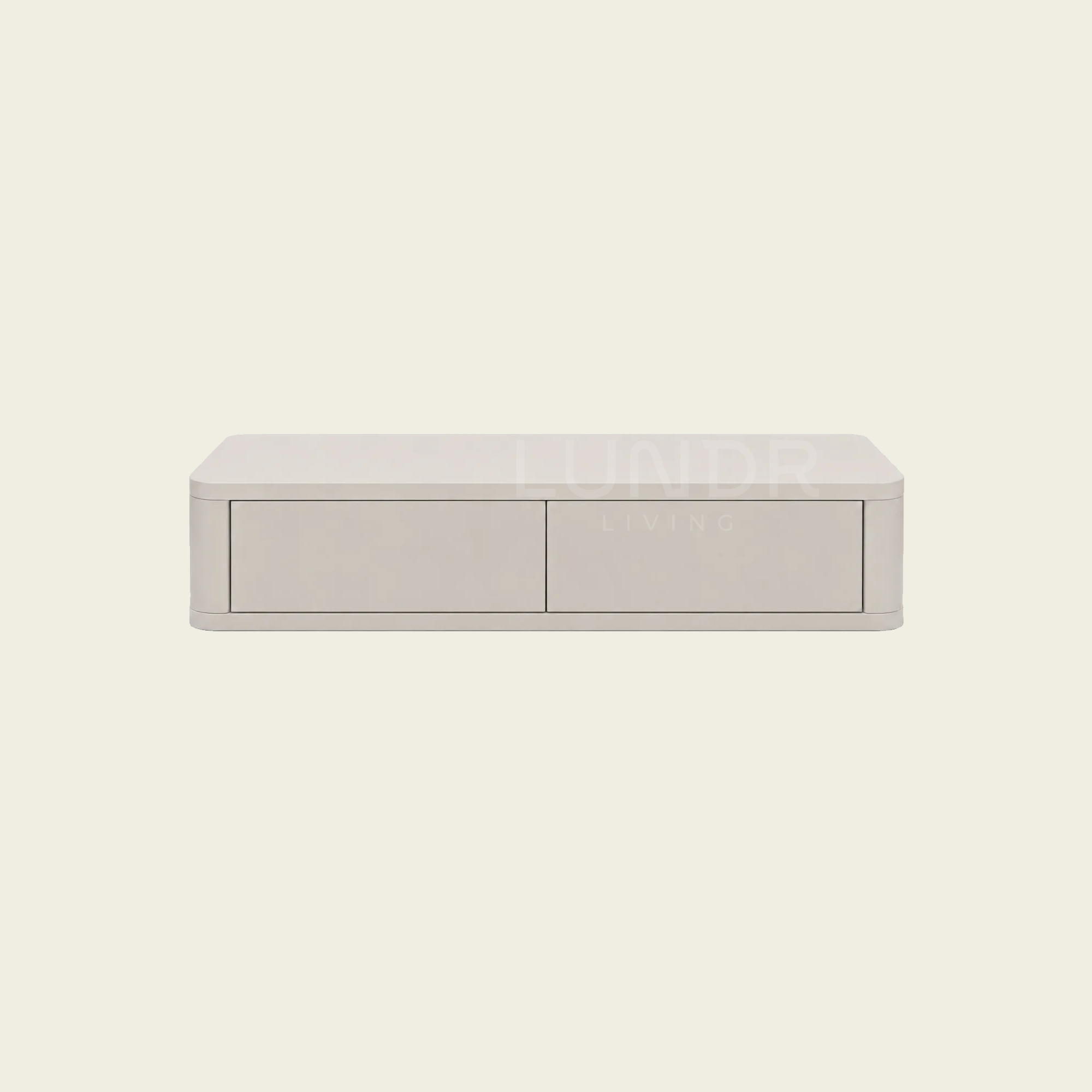 HALLA – Zwevende kast 80 x 27 x 15 cm - Beige