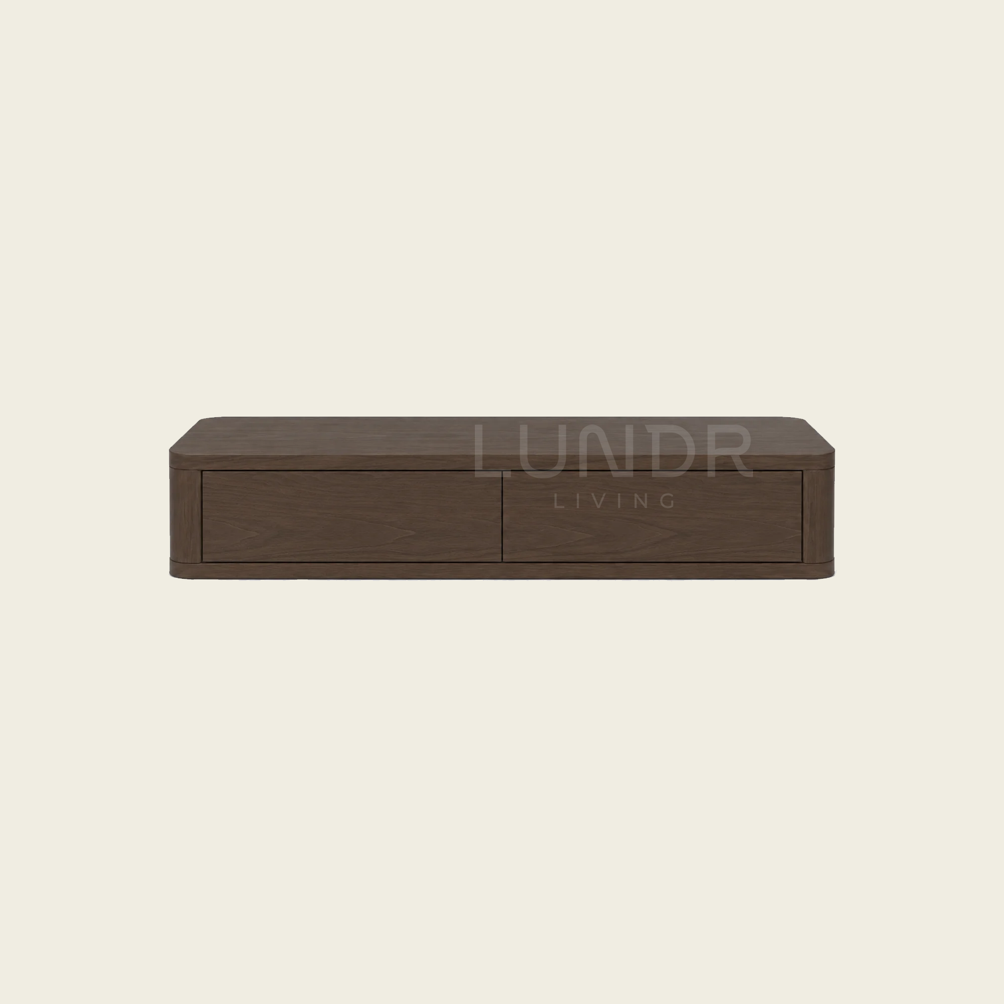 HALLA – Zwevende kast 100×27×15 cm – Walnut oak
