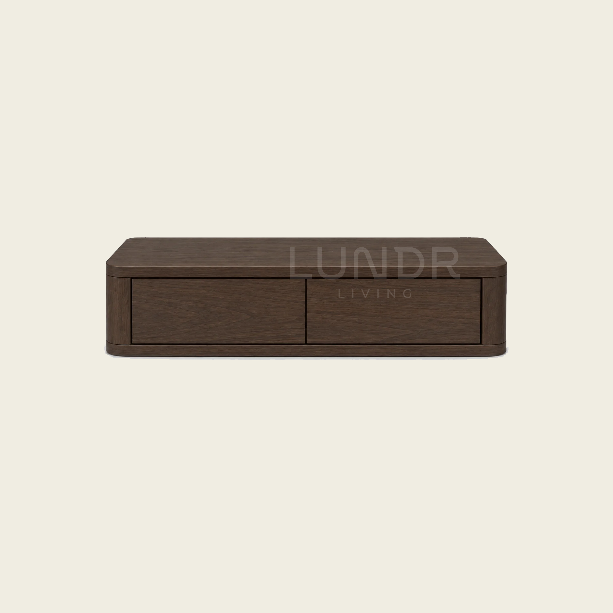 HALLA – Zwevende kast 80 x 27 x 15 cm - Walnut Oak