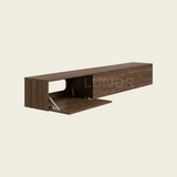 SOREN – Zwevend TV-Meubel 272 cm - Walnoot